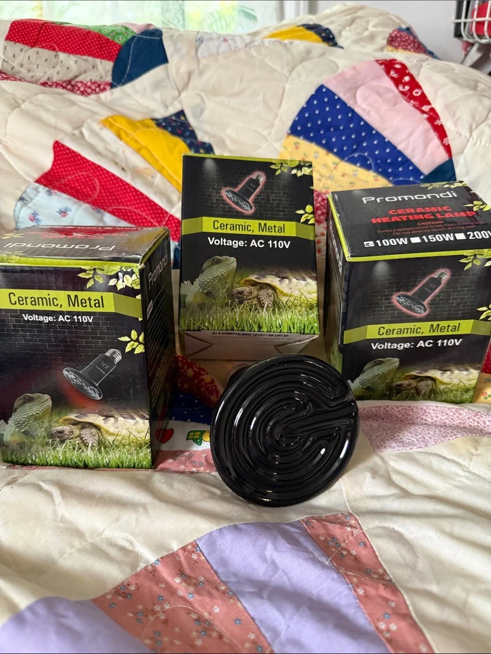 NWT Promondi Ceramic Heat Lamp for reptiles- AC 110V set of 4